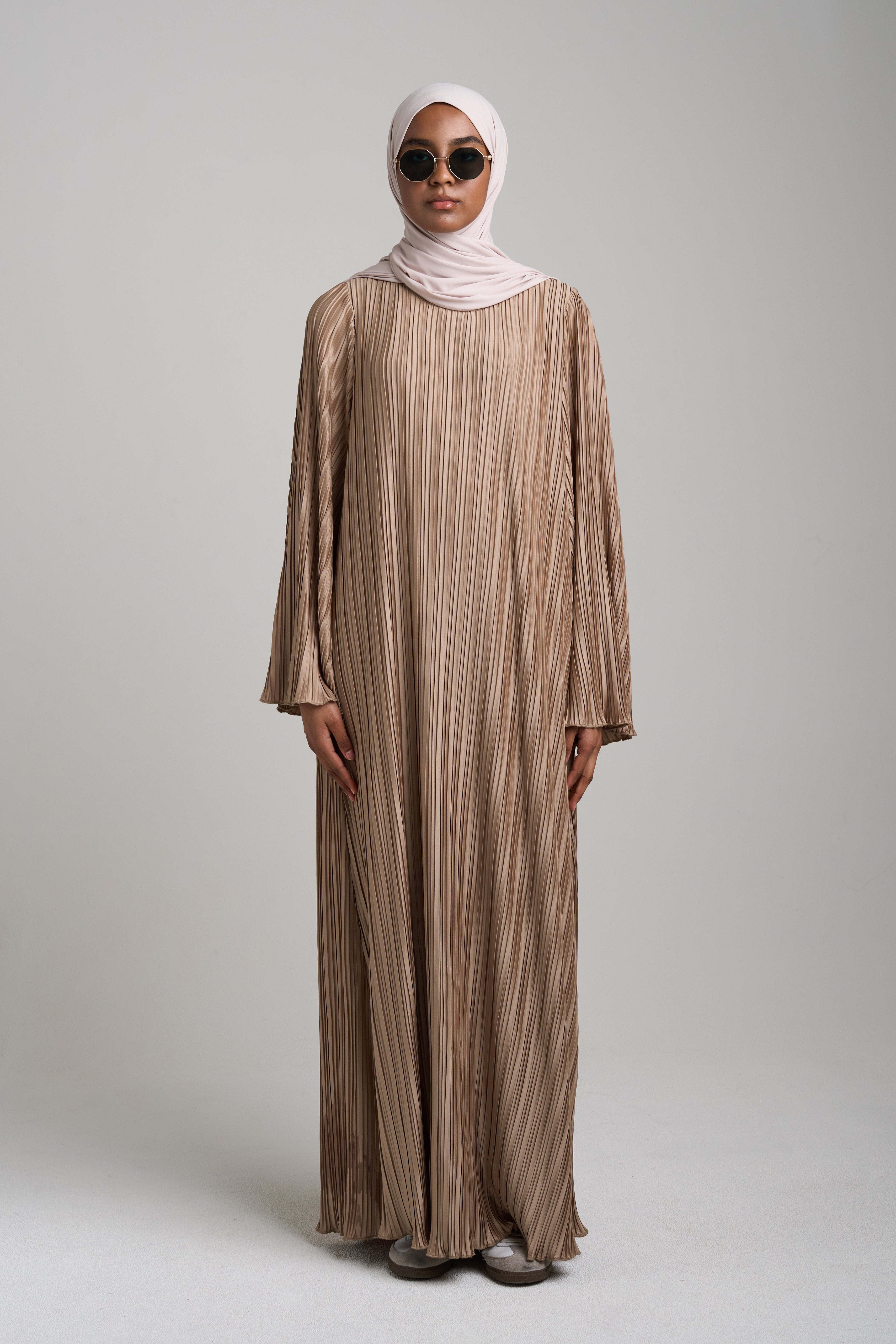 Mila Plissé High-Waist Slip Dress main image 1