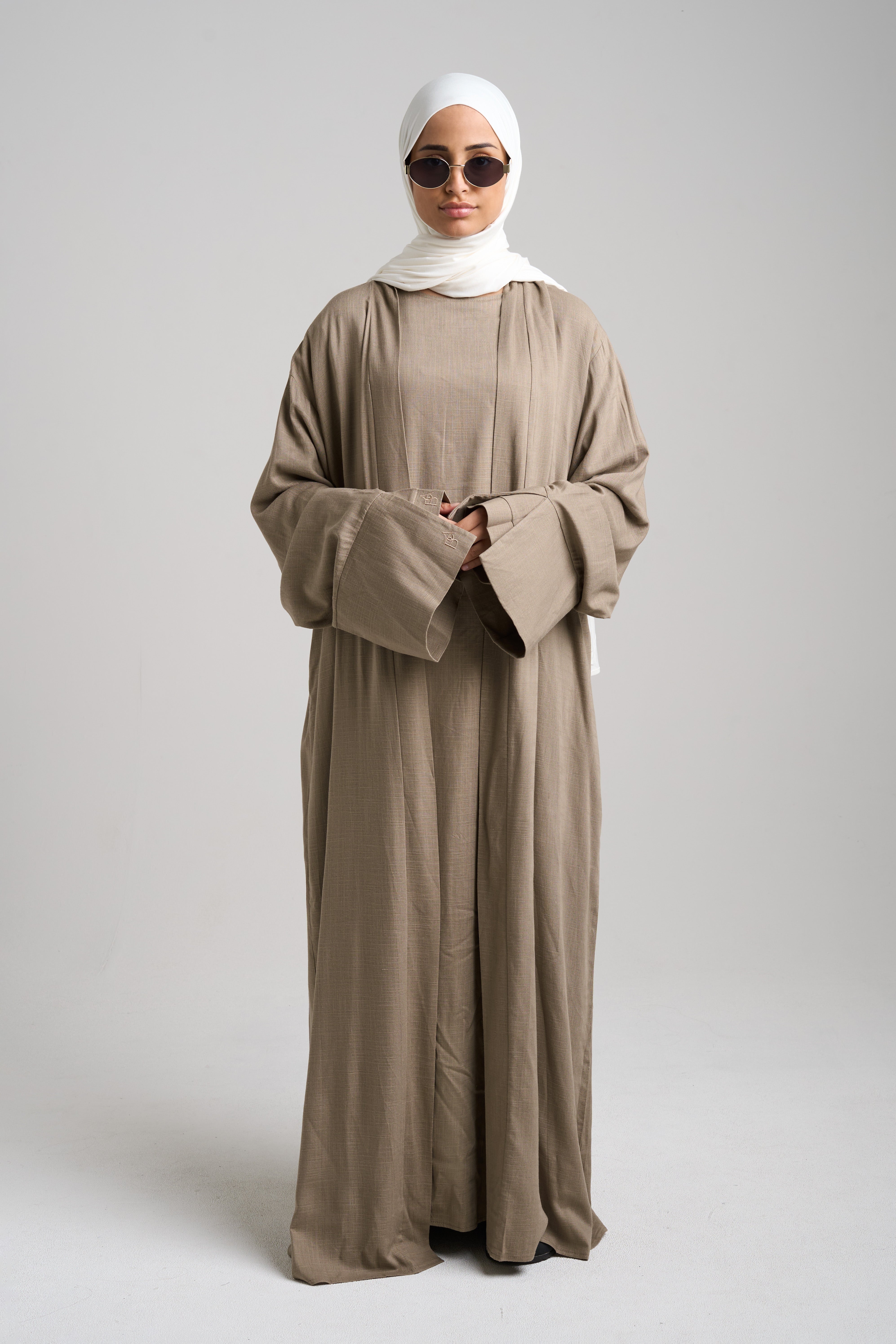 Luxury Natural Linen Kimono Set