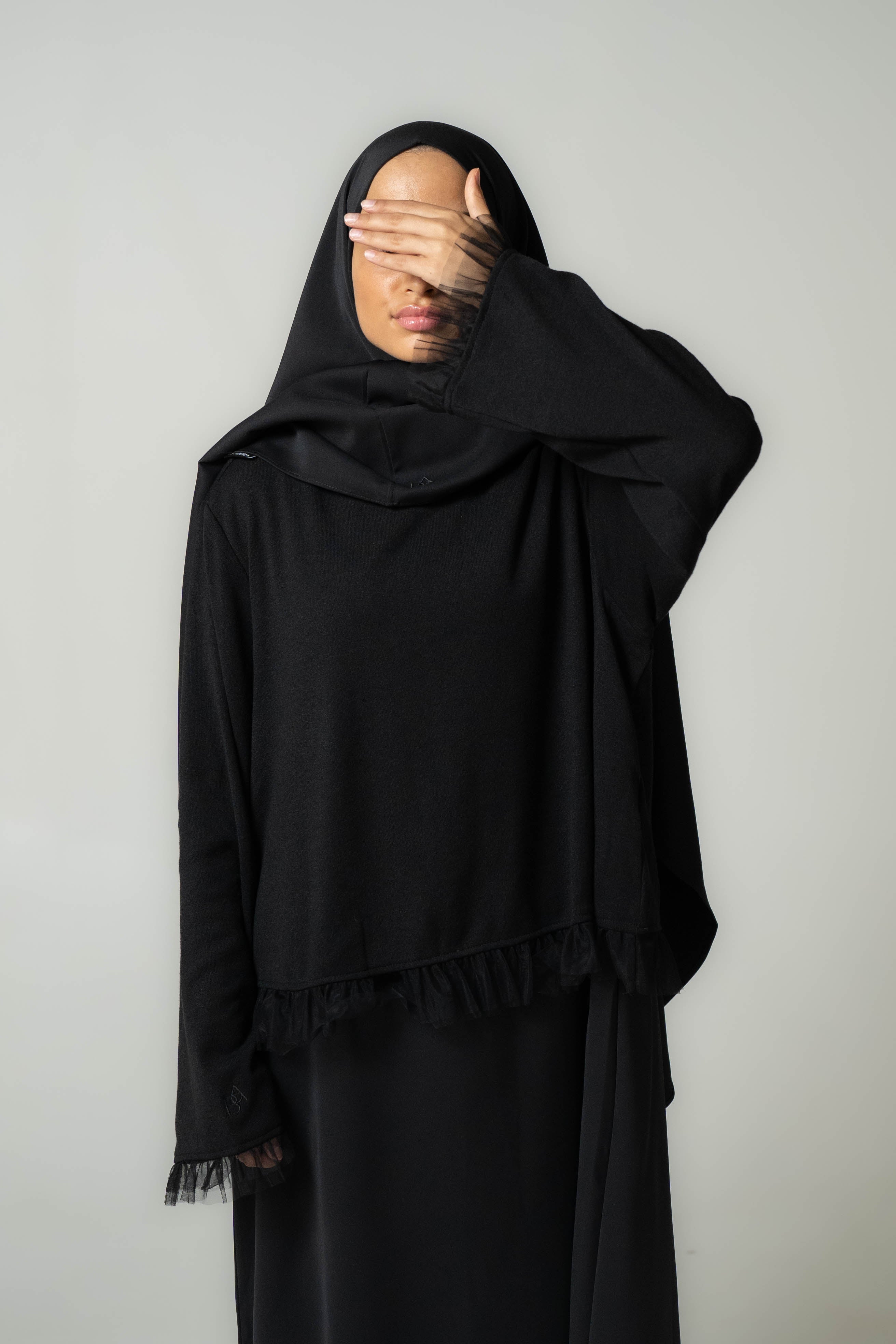 Sweater Mesh Abaya