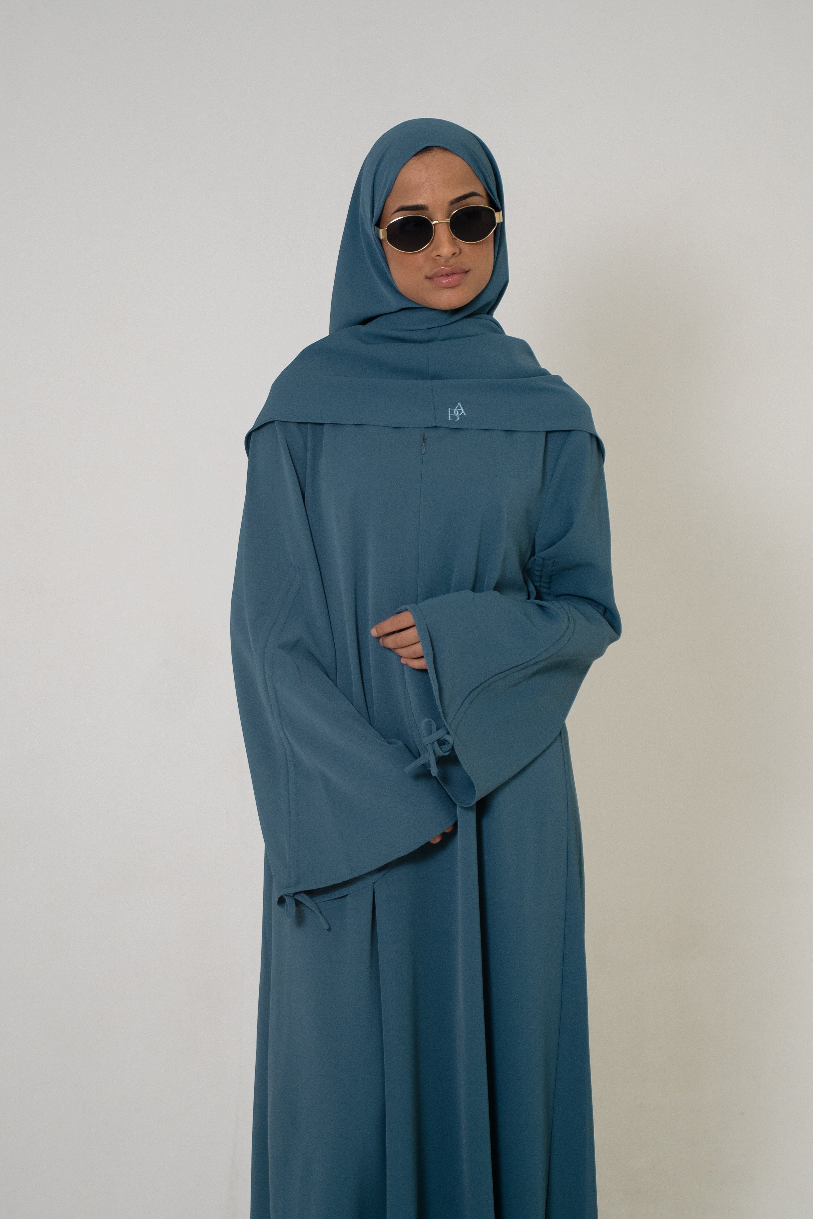 Soft Lace Abaya & Khimar Set