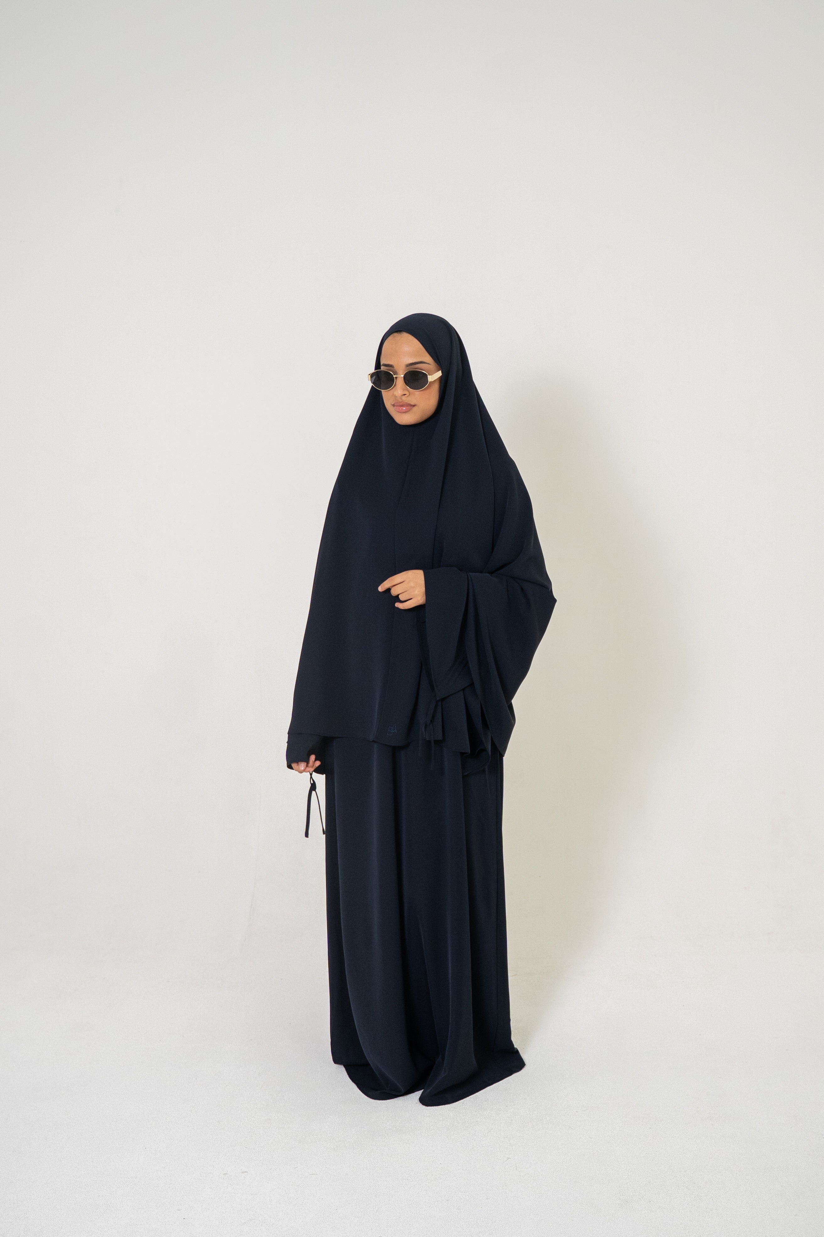 Soft Lace Abaya & Khimar Set