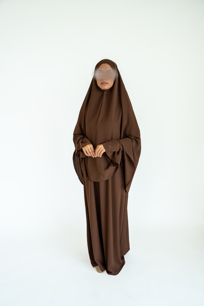 Gathered Abaya + Khimar Set (Fall)