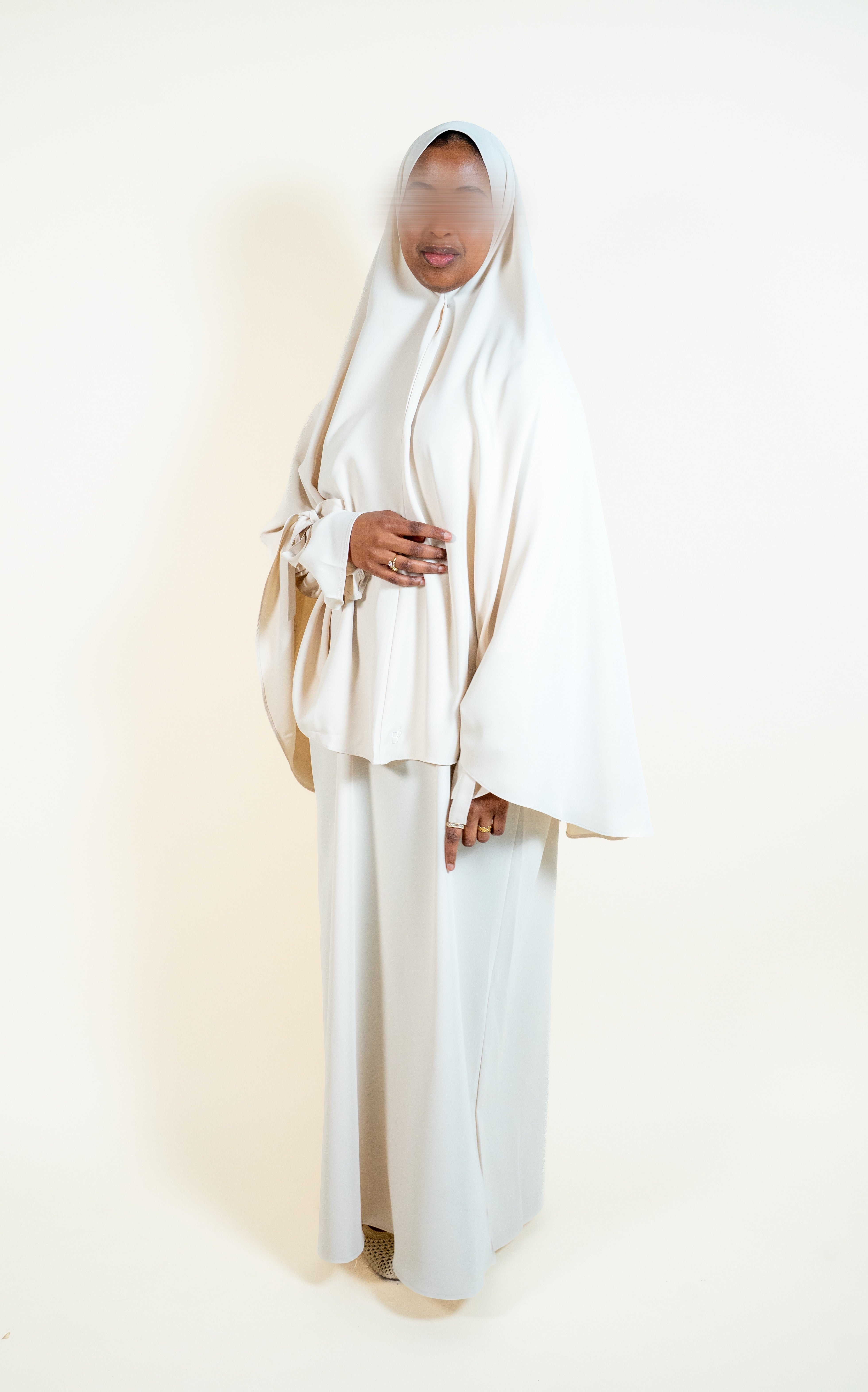 Gathered Flow Abaya & Khimar