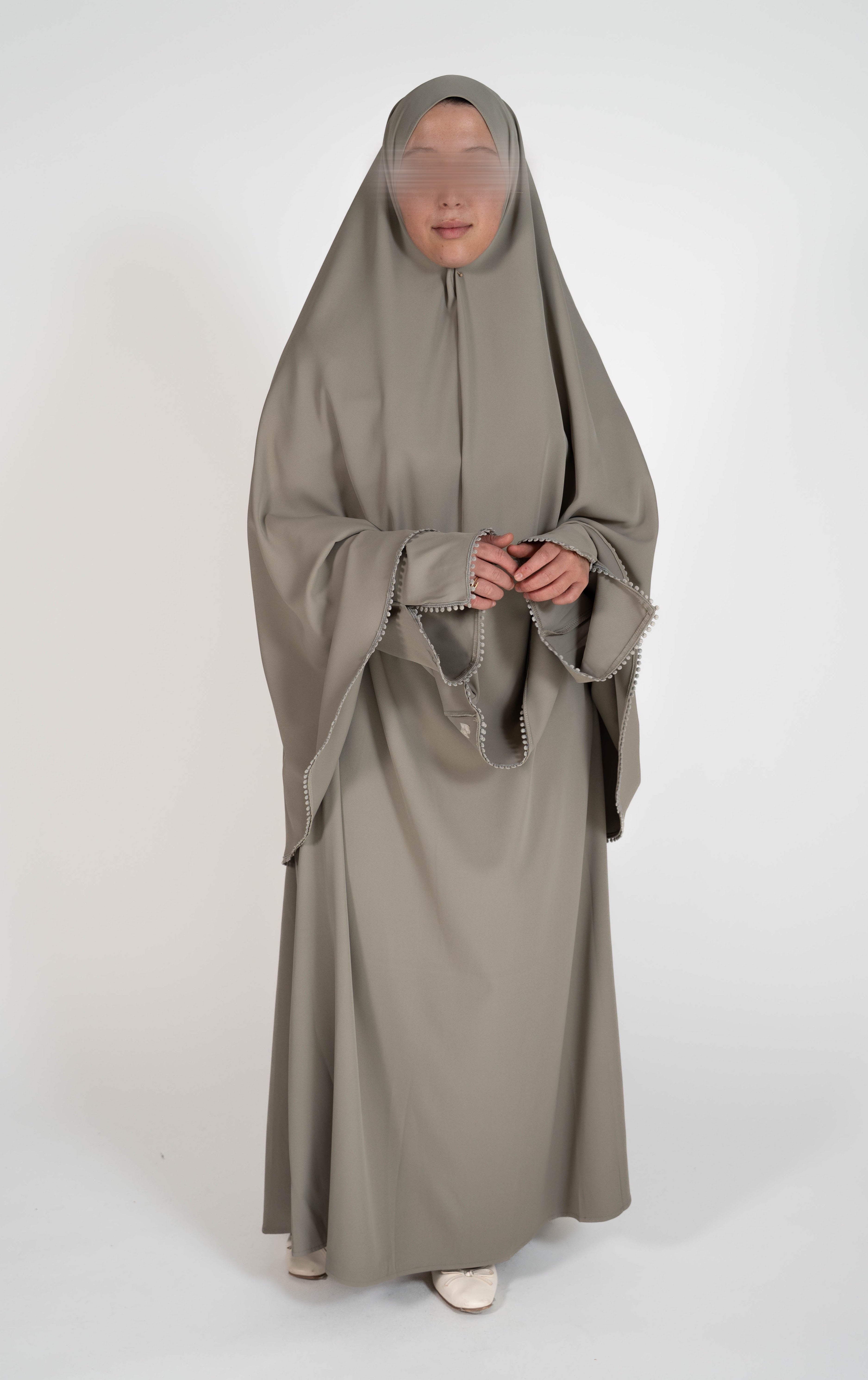 Beaded Abaya + Khimar
