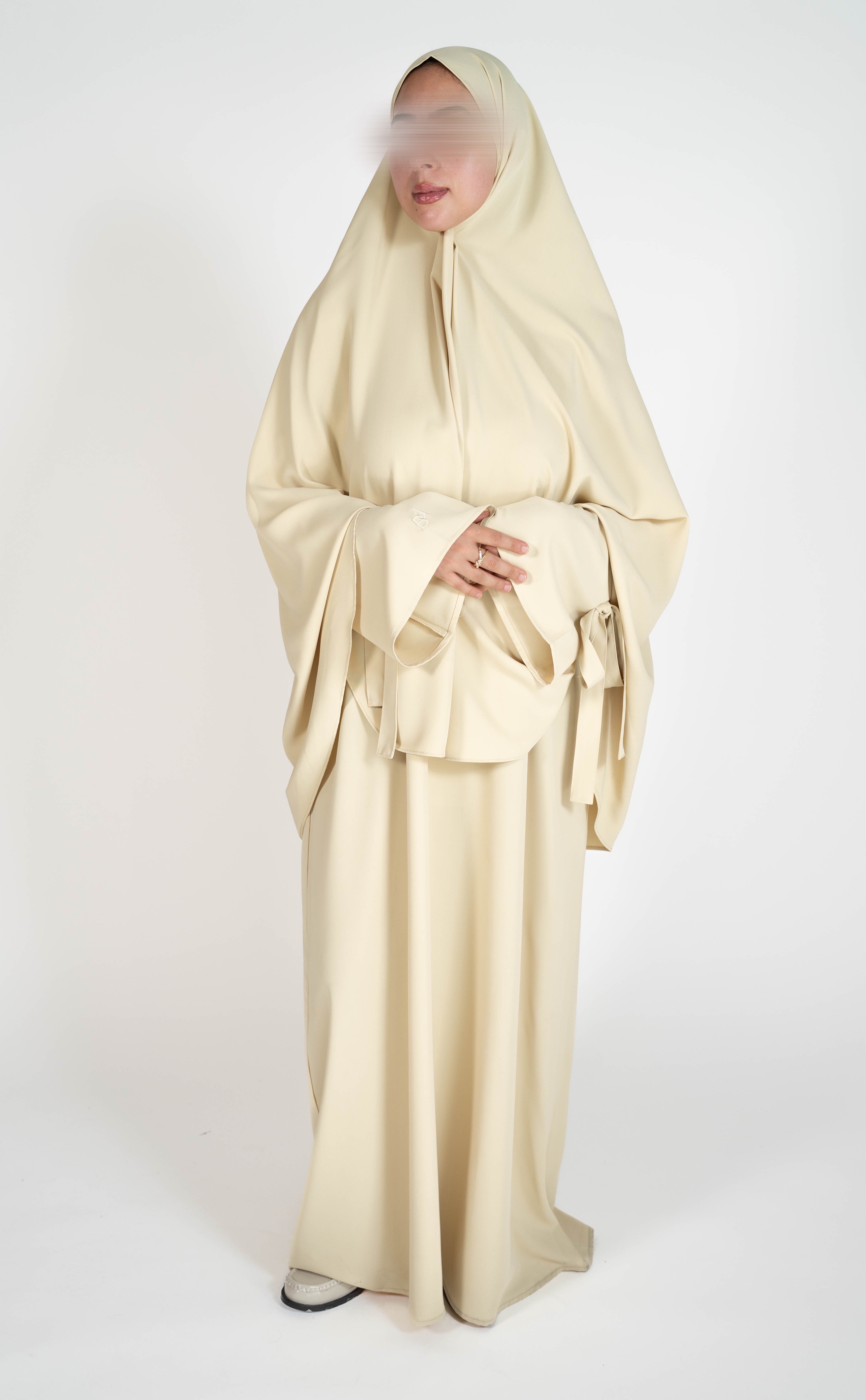 Gathered Flow Abaya & Khimar