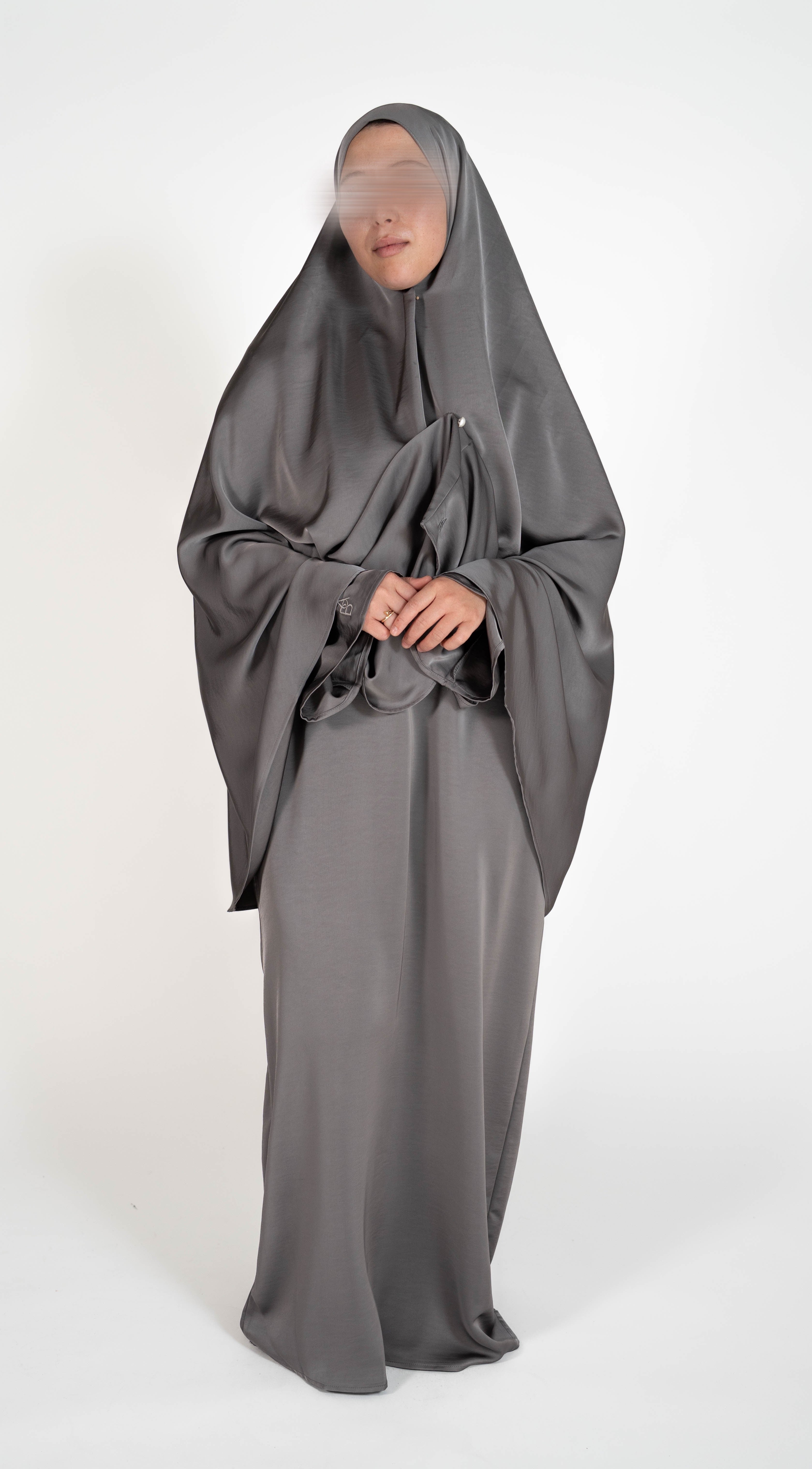 Soft Pearl Abaya & Khimar