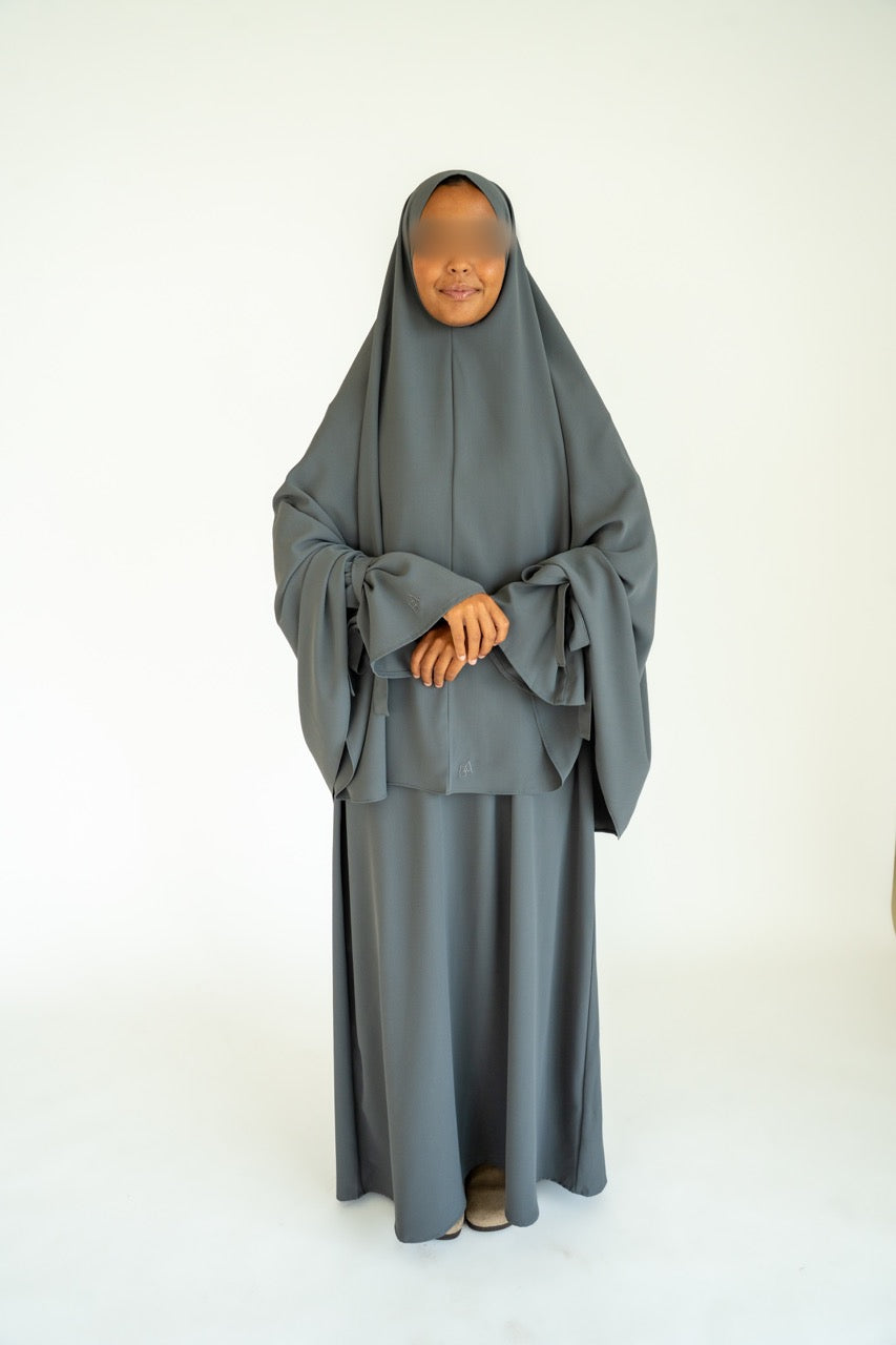 Gathered Abaya + Khimar Set (Fall)